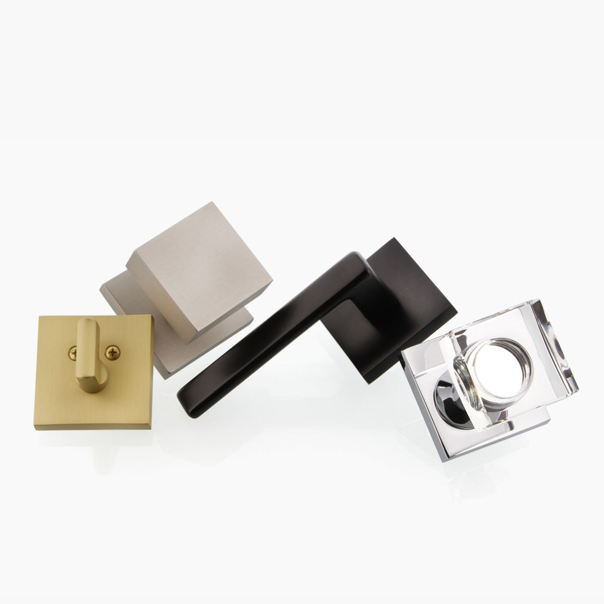 Quadrato Collection - Square Door Knobs