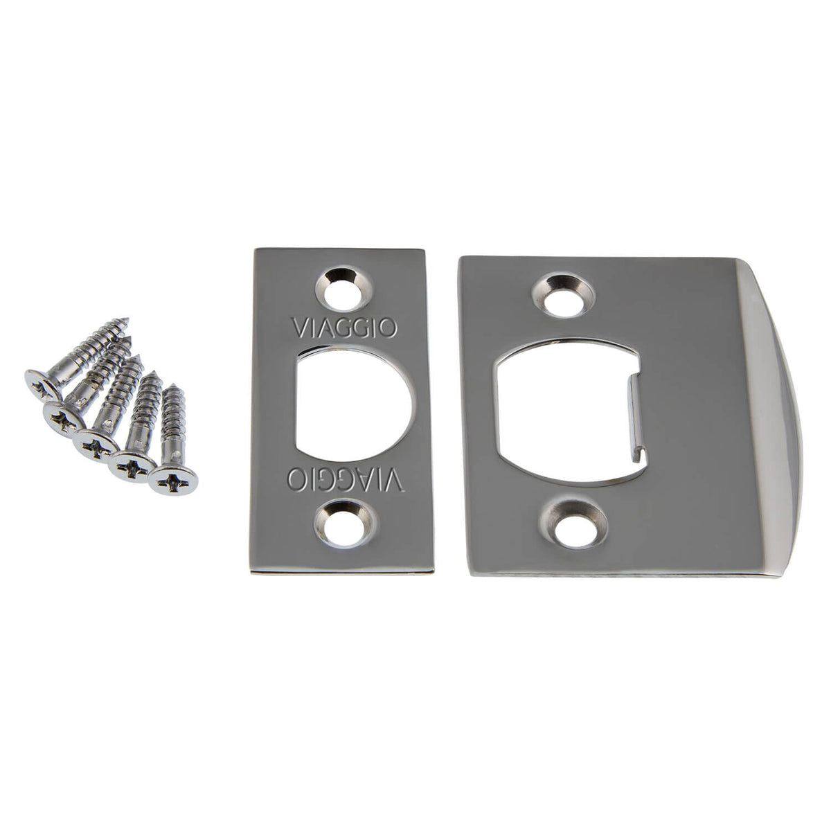 Square Latch Kit in Bright Chrome