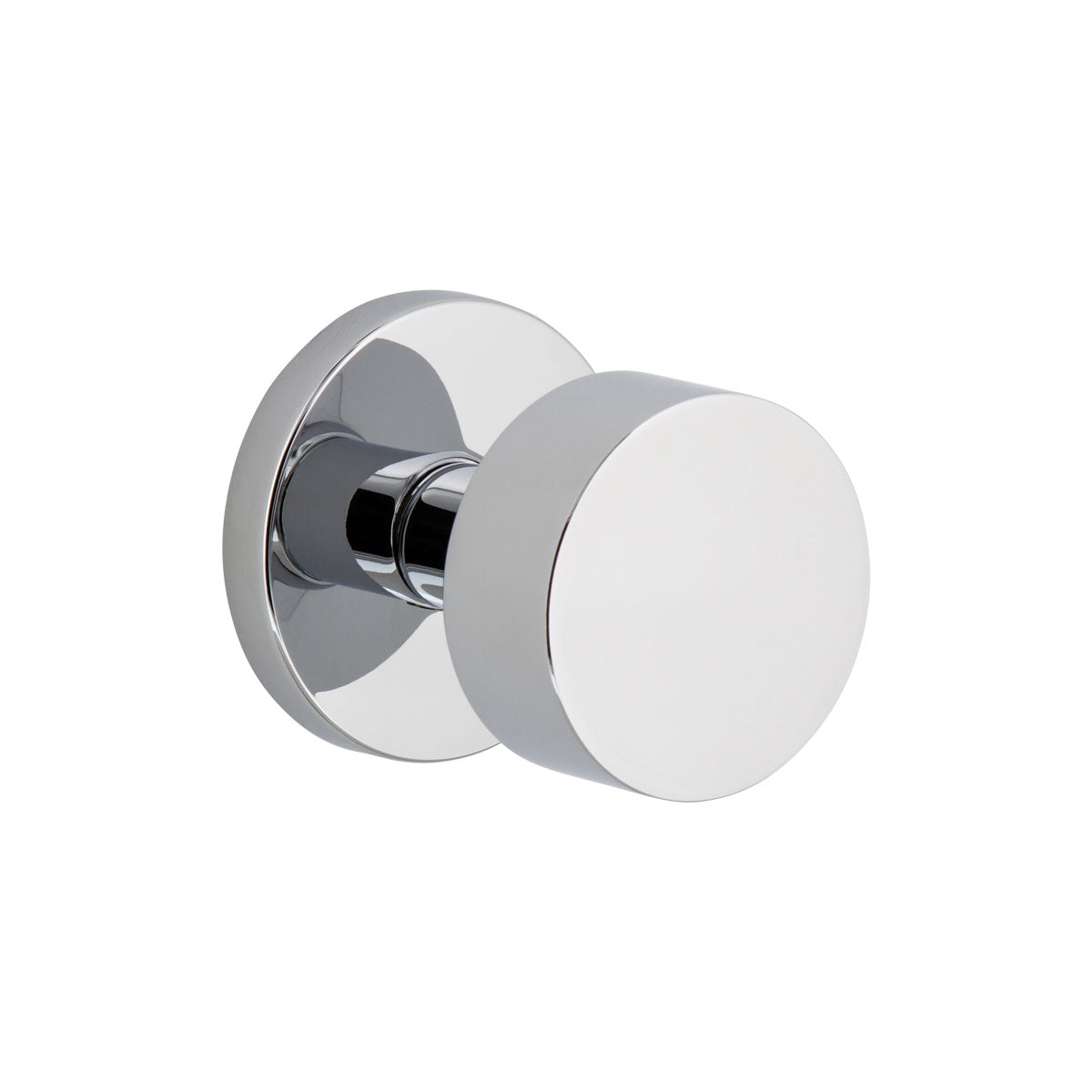 Circolo Rosette with Circolo Knob in Bright Chrome